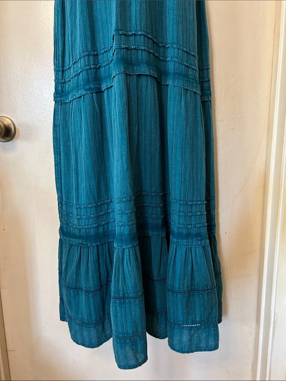 Z Supply Divinity Teal Spaghetti-Strap Maxi Dress size S - Picture 5 of 12